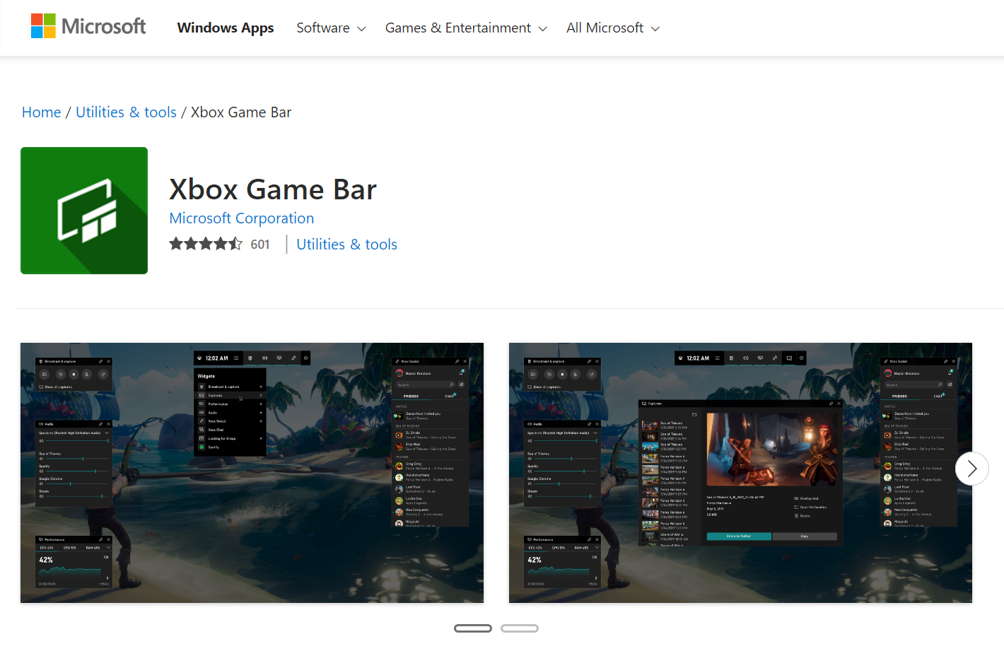 Xbox Game Bar für Clipping-Software für Gaming