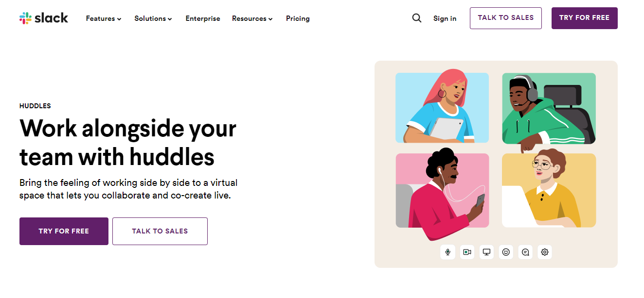 Slack - 10 mejores softwares de videoconferencia 