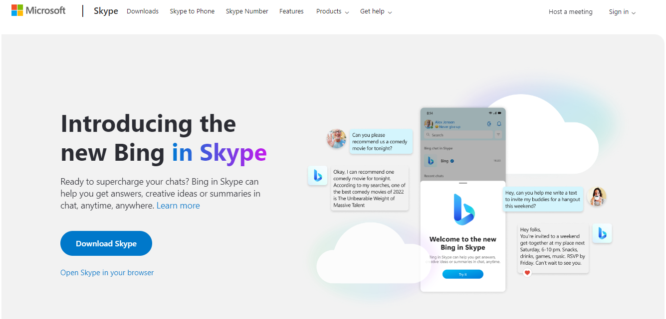Skype - 10 mejores softwares de videoconferencia