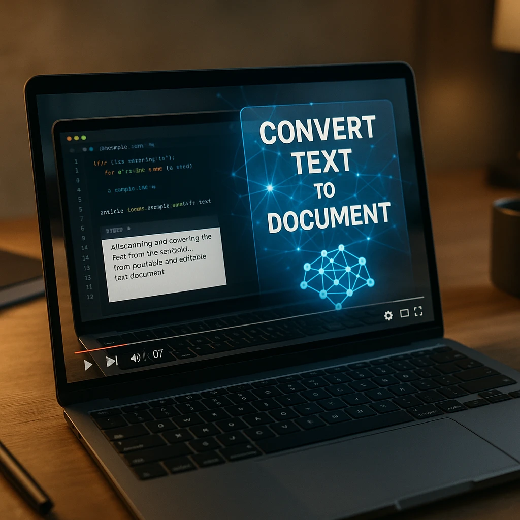 Tecnologia de OCR de vídeo extraindo texto de quadros de vídeo