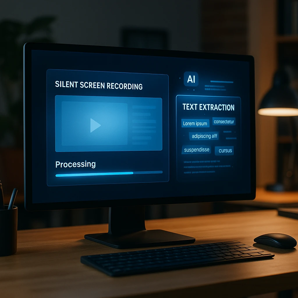 Extraindo texto de vídeo silencioso usando software de OCR de Vídeo